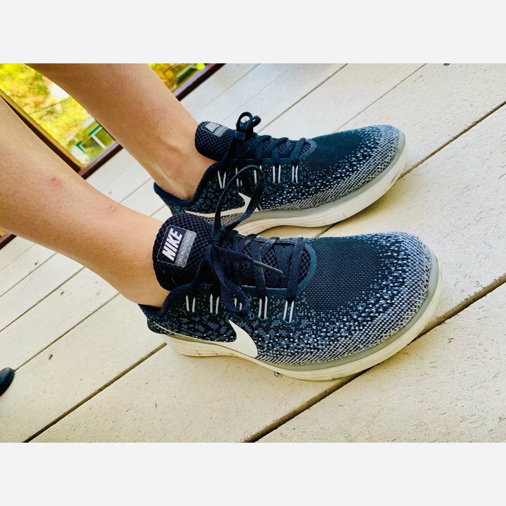 Nike Free RN Distance Shoe Size 8.5 Color Black